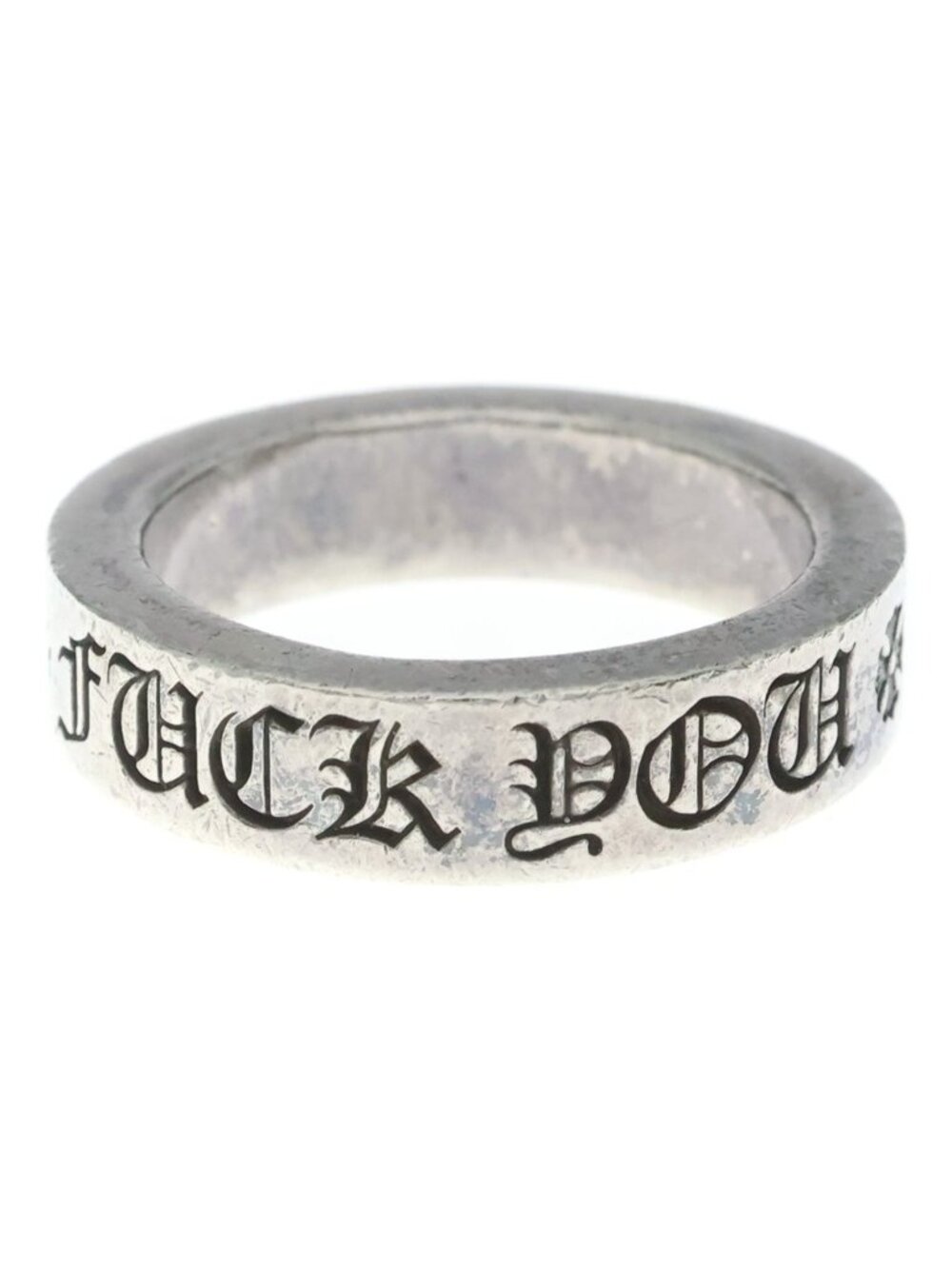 Chrome Hearts Spacer Fck You Ring Silver